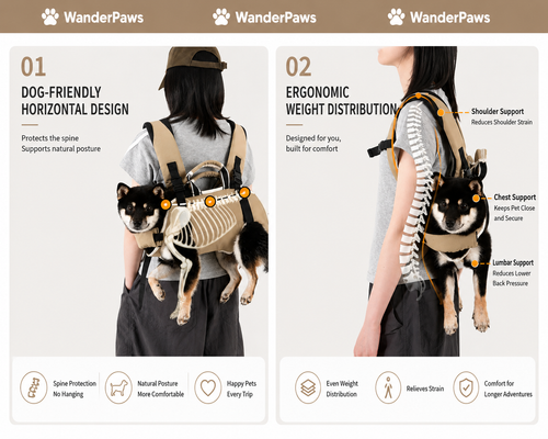WanderPaws Horizontal Dog Carrier