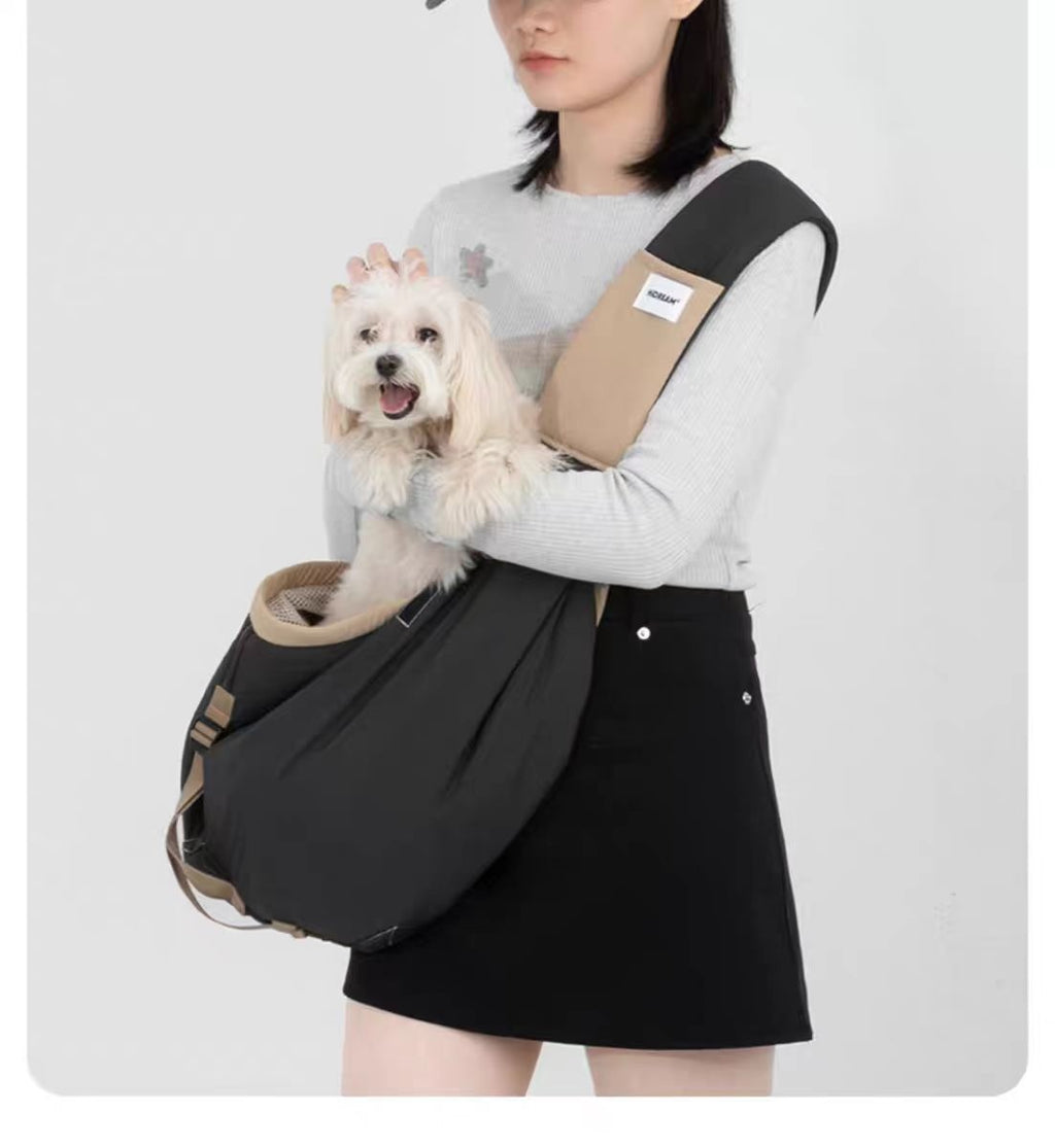 Minimalist Crossbody Pet Sling - Pet Usage