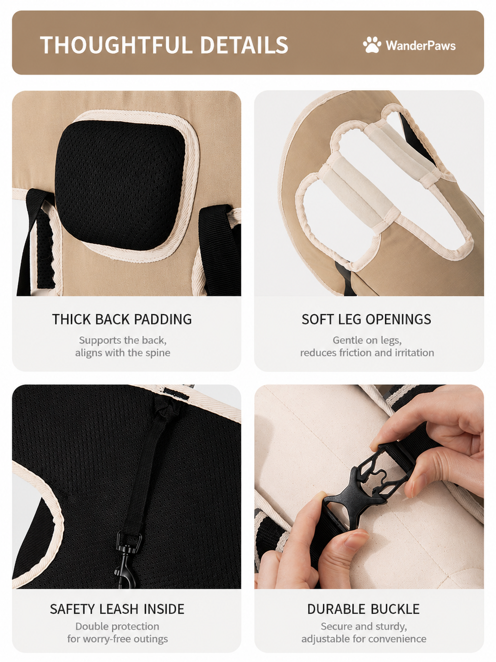 WanderPaws Horizontal Dog Carrier