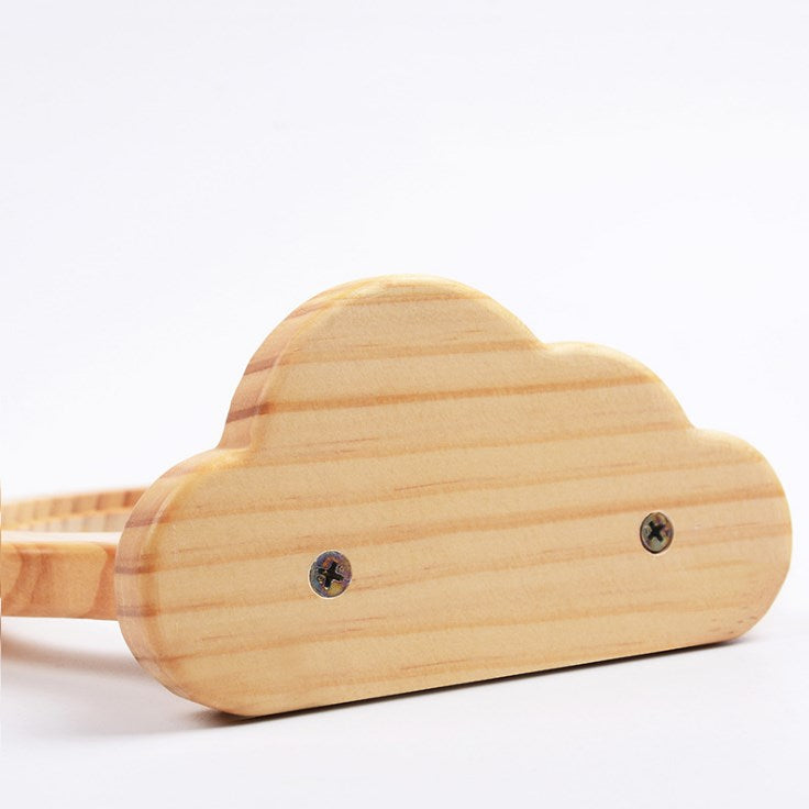 Natural Wood Mounted Cat Bowl - Feature