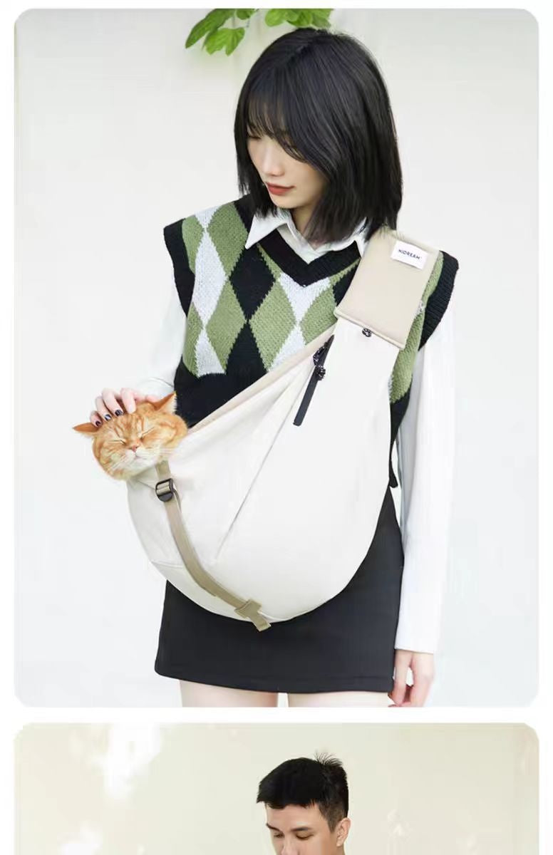 Minimalist Crossbody Pet Sling - Pet Usage